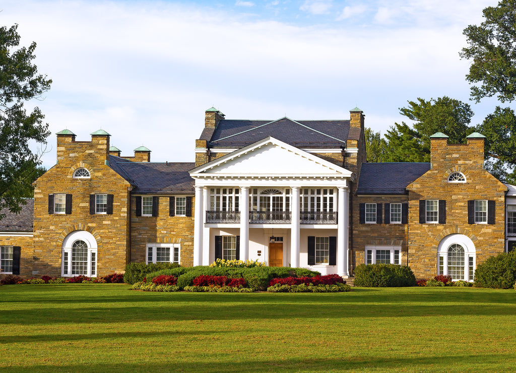 Historic Mansion at Civic Center Park in Rockville, Maryland