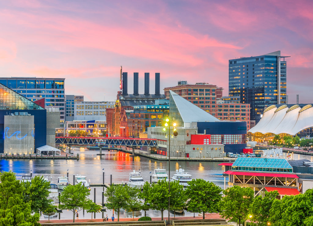 Baltimore, Maryland, USA Skyline