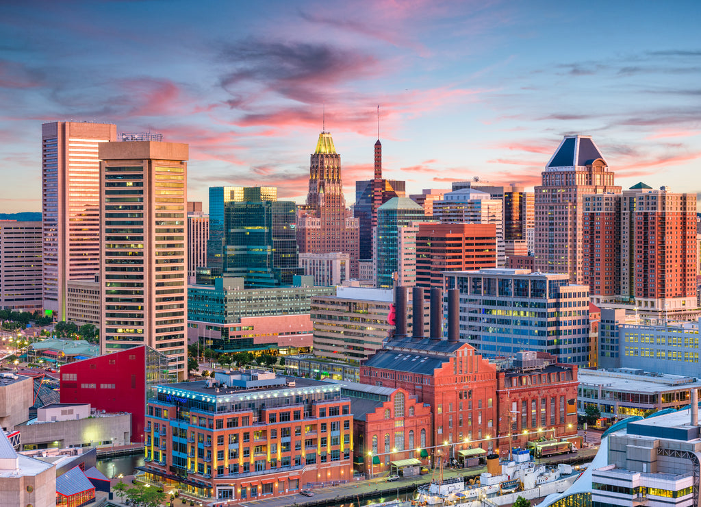 Baltimore, Maryland, USA Skyline