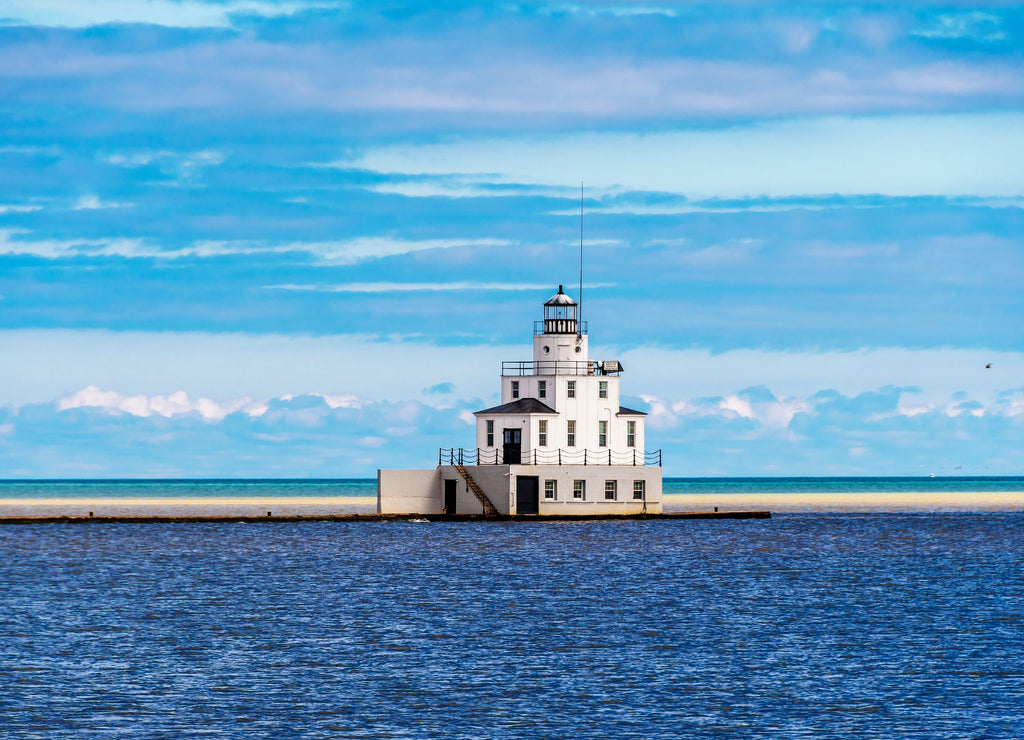 Manitowoc Breakwater Light in Wisconsin of USA