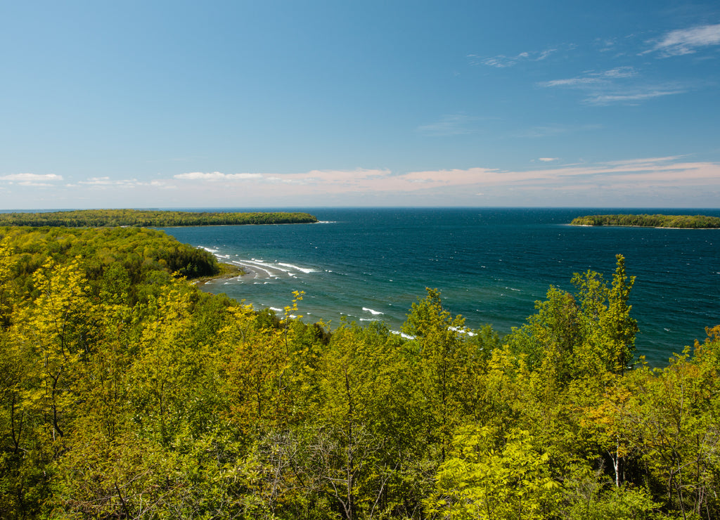 Looking out into Green Bay from Peninsula State Park, Door County, Wisconsin