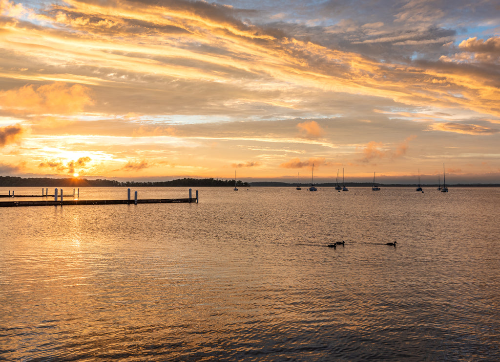 Sunset over Lake Mendota, Madison, Wisconsin