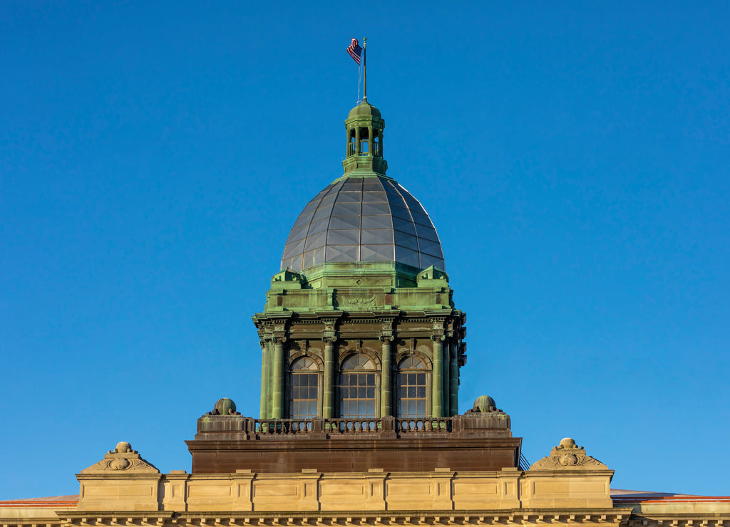 Dome of the beautiful State Historic Building in Wisconsin