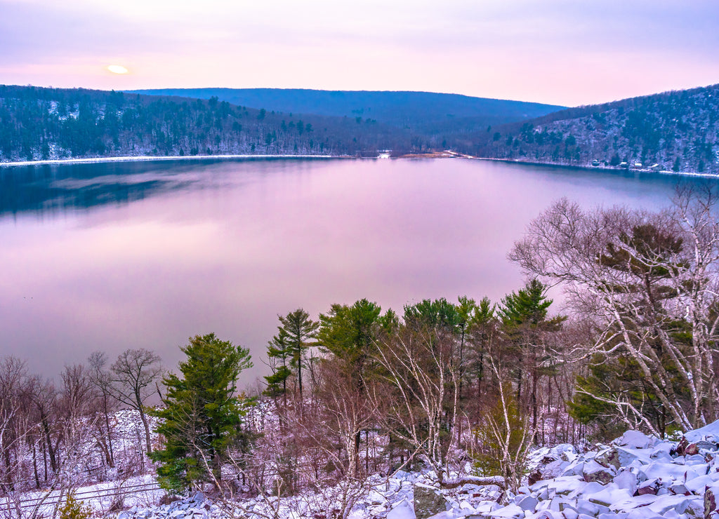 Hiking Through Devil's Lake in Winter in Wisconsin