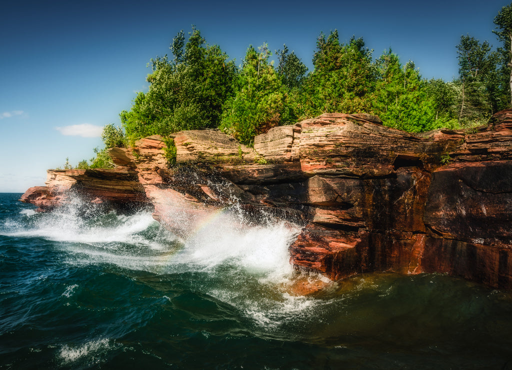 Cliffs of Devils Island at Apostle Islands, Wisconsin