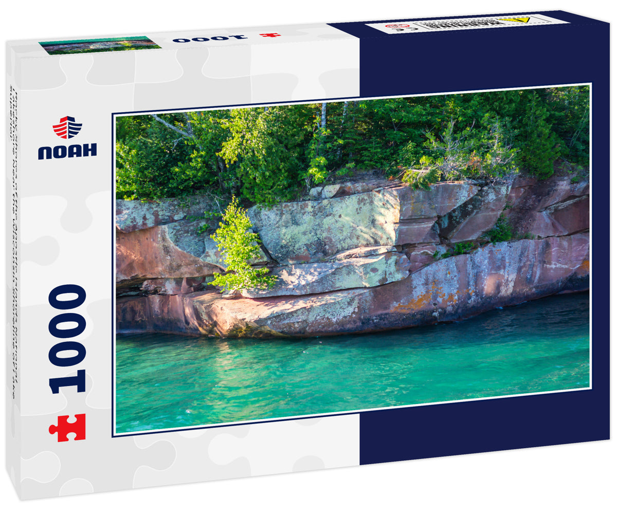 Rocky Shores of the Apostle Islands National Lakeshore Near the Wisconsin Shoreline of Lake Superior