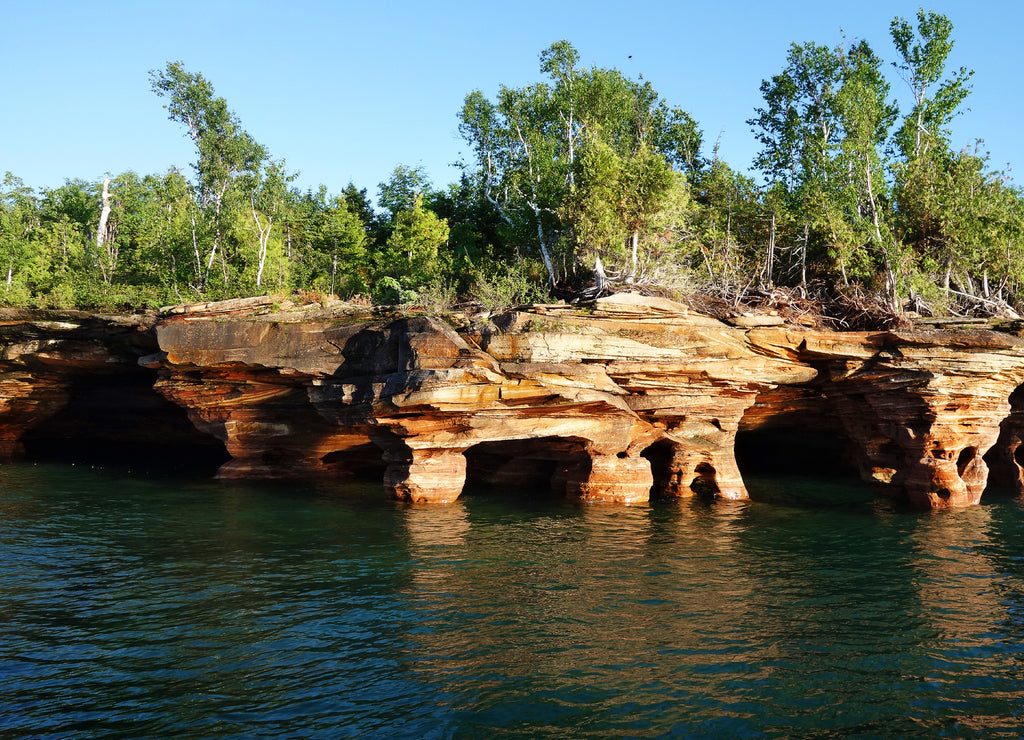 Apostle Islands cave, Wisconsin