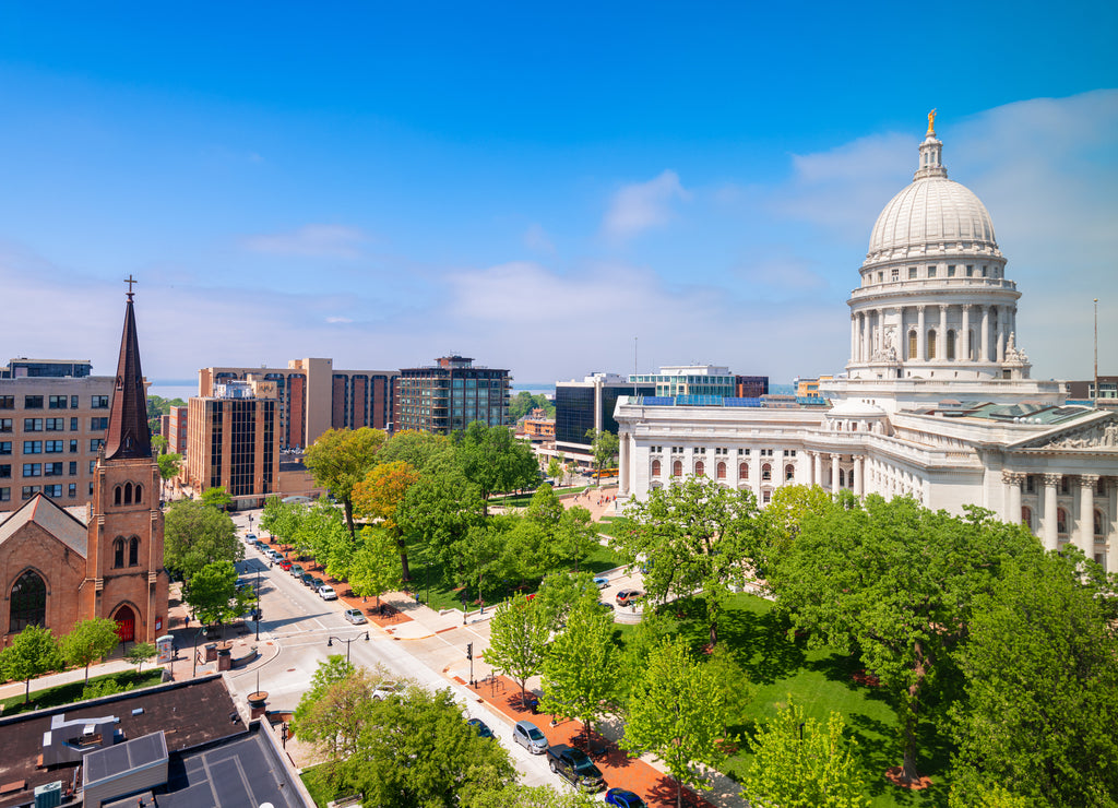 Madison, Wisconsin, USA State Capitol