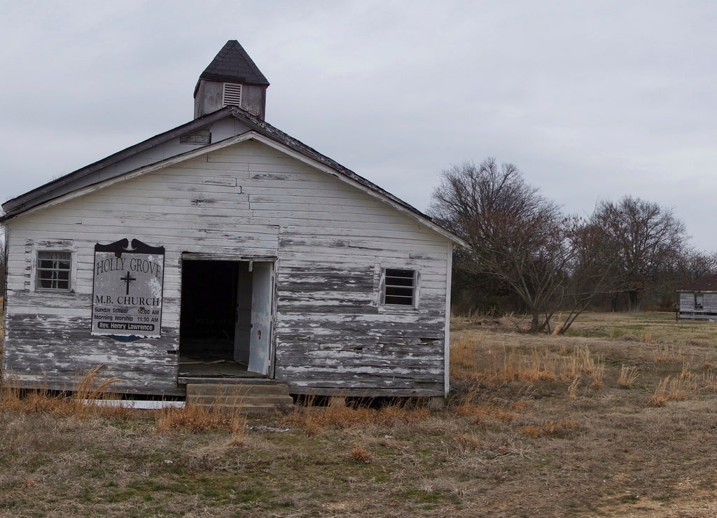 Abandoned church Holly Grove in Arkansas USA