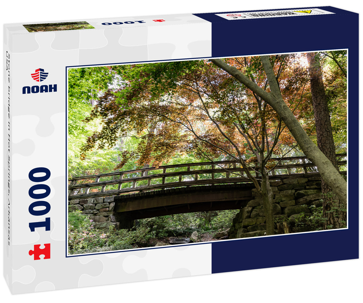 Stone bridge in Hot Springs, Arkansas USA