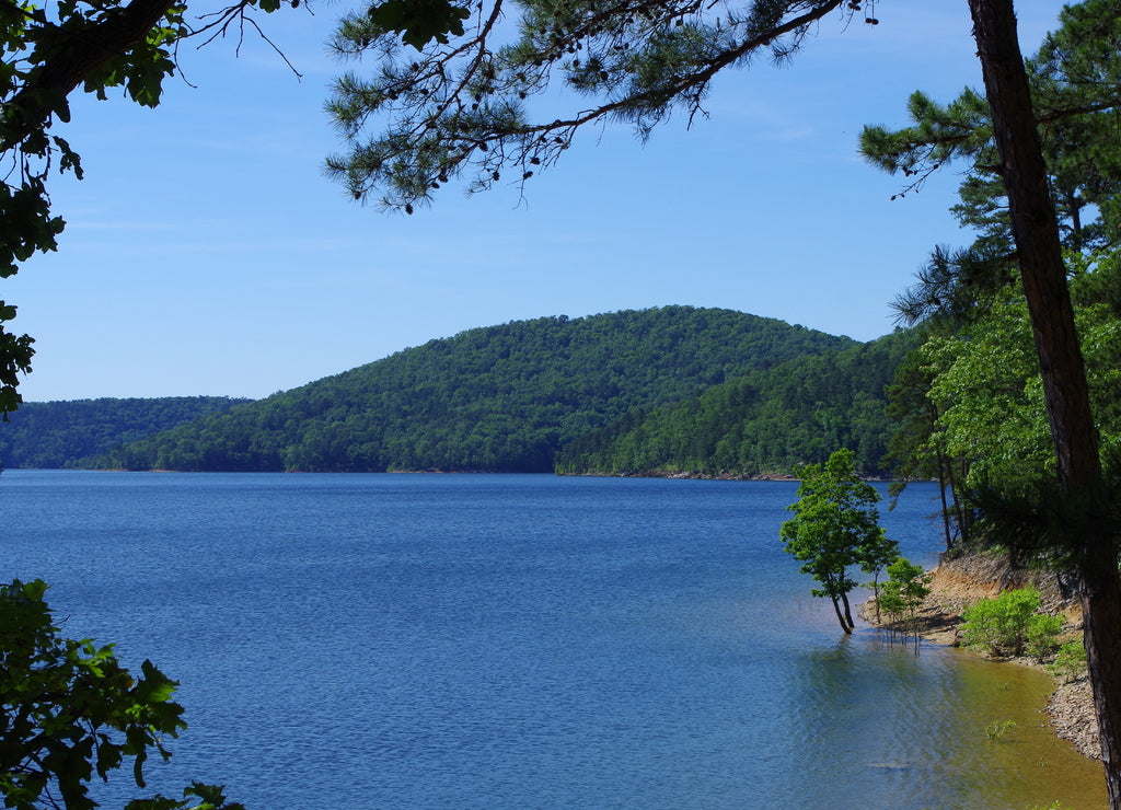 Lake Ouachita, Arkansas, seen from Blakely Dam