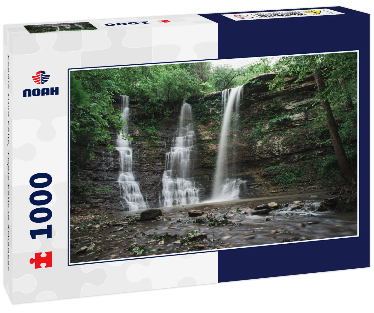 Scenic Twin Falls, Triple Falls in Arkansas