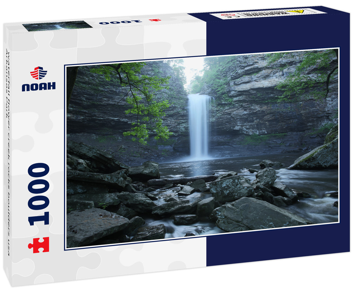 waterfall flower creek rocks boulders usa Arkansas Park