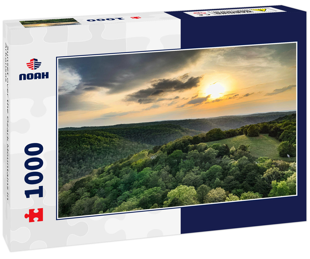 Sunset over the Ozark Mountains in Arkansas