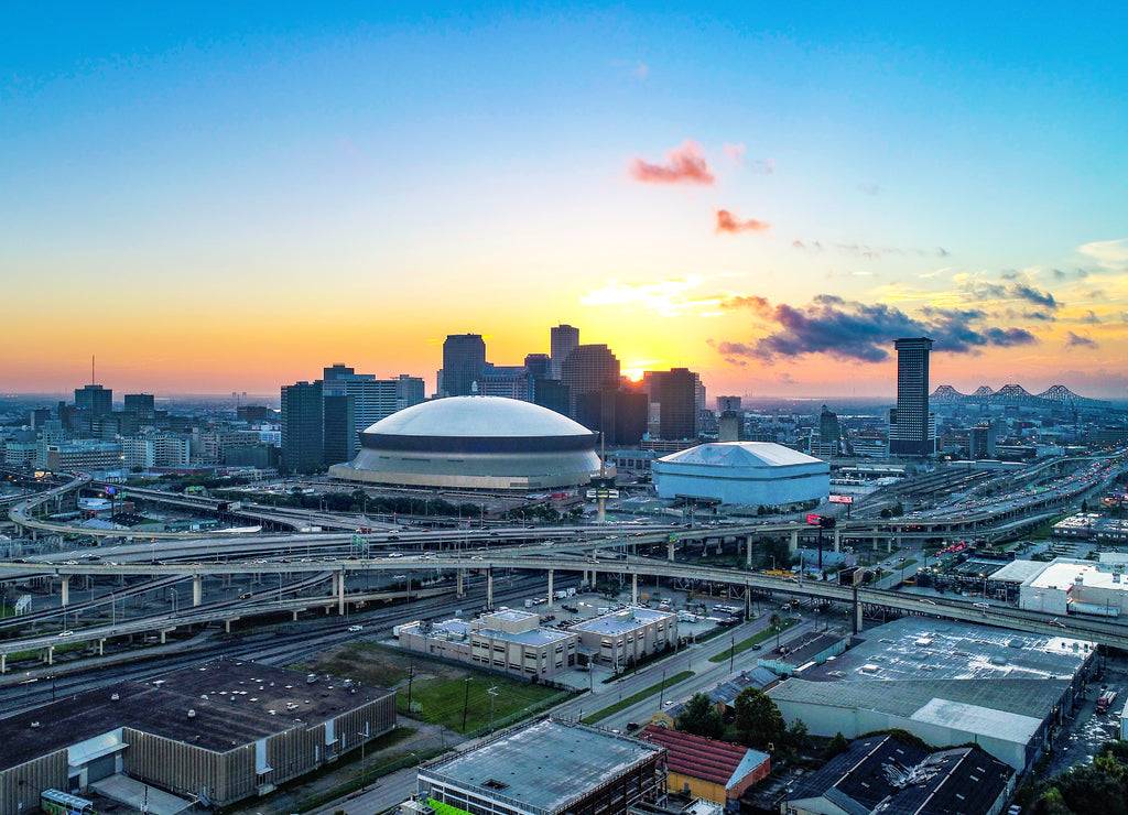 New Orleans, Louisiana, USA Skyline Sunrise