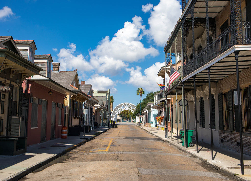 The beautful French Quarter in New Orleans, Louisiana