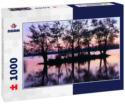 Sunset over wildlife refuge of Lake Fausse Pointe State Park, Louisiana