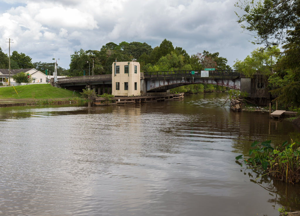 A bridge in New Iberia, Louisiana