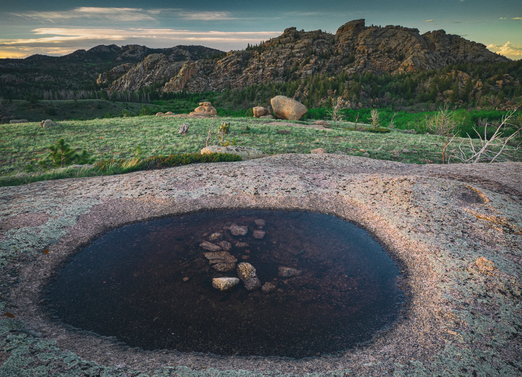 A late spring sunset at the Vedauwoo area of Medicine Bow National Forest in southeast Wyoming