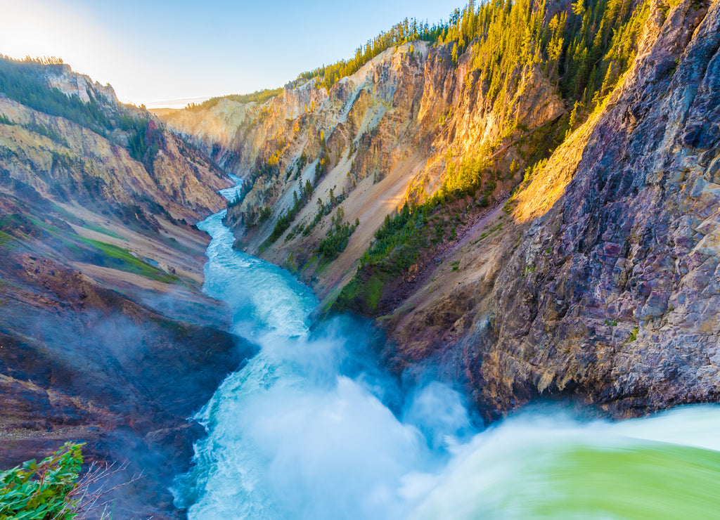 Brink of the Lower Falls, Yellowstone Grand Canyon, Wyoming