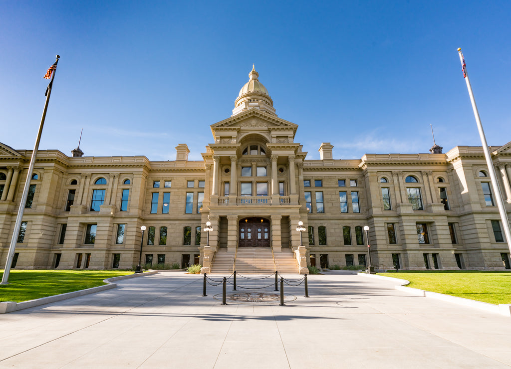 Exterior of the Wyoming State Capitol Building in Cheyenne