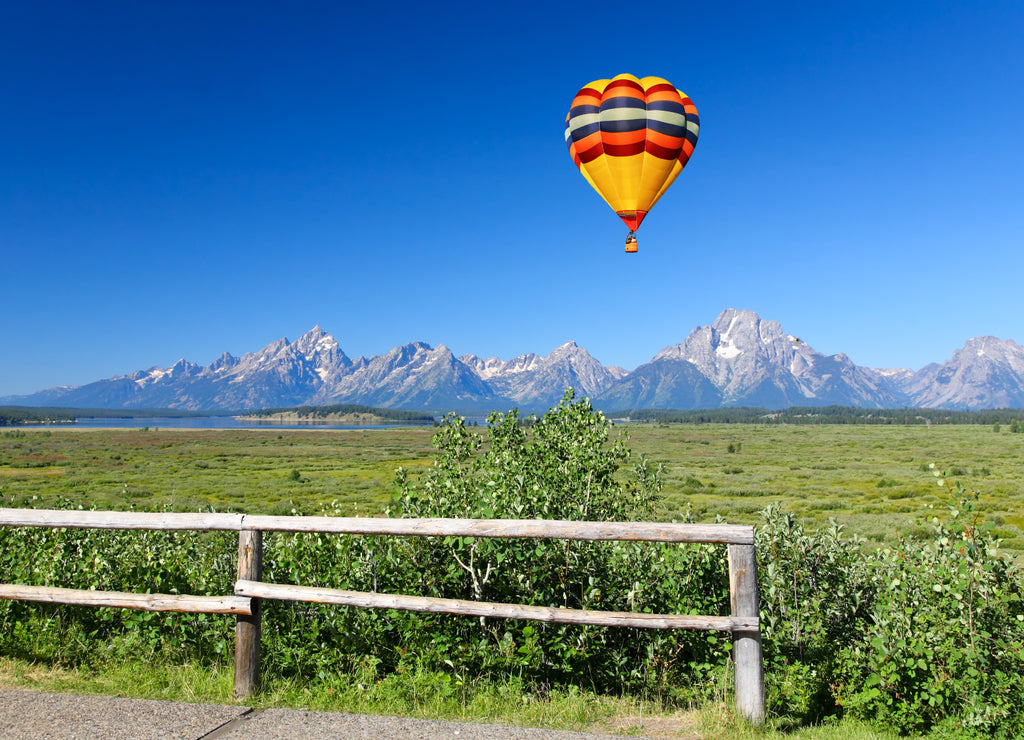 The Grand Teton National Park in Wyoming USA