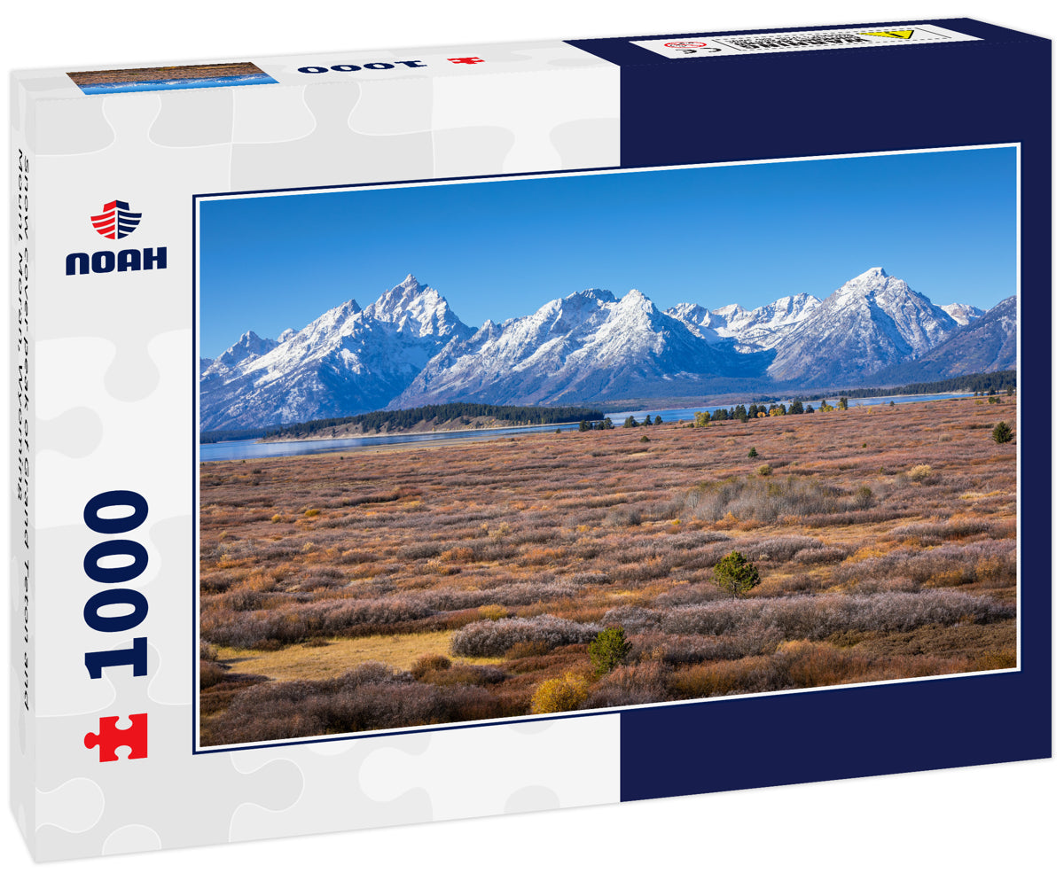 Snow cover peak of Grand Teton and Mount Moran, Wyoming
