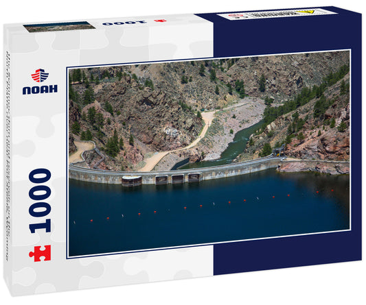 the Seminoe dam and reservoir on the North Platte river near Fort Steele, Wyoming