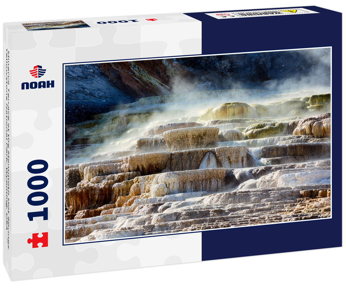 Minerva Terrace at the Mammoth Hot Springs. Yellowstone National Park. Wyoming. USA