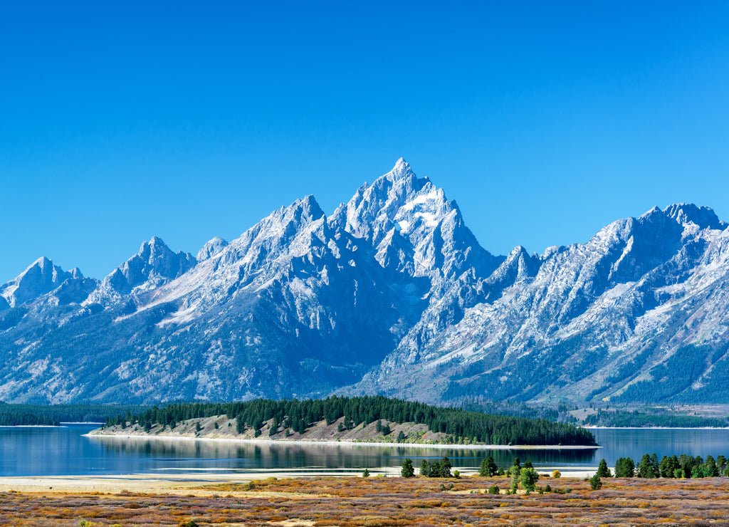 Teton Range and Island, Wyoming