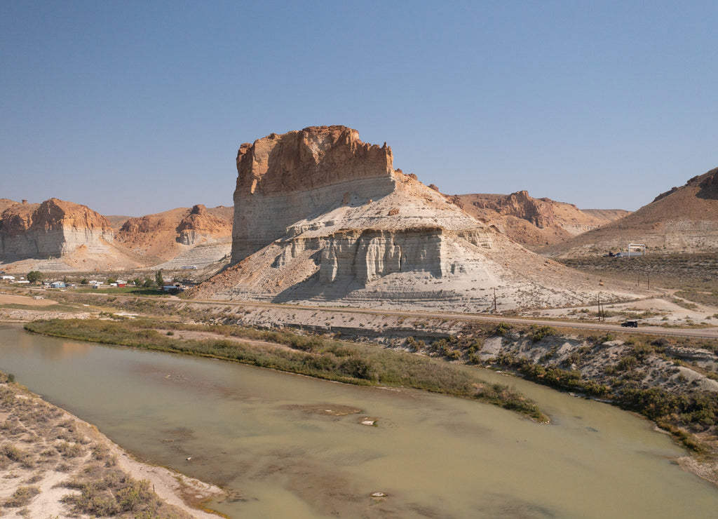 Buttes and rocks at Green River, Wyoming