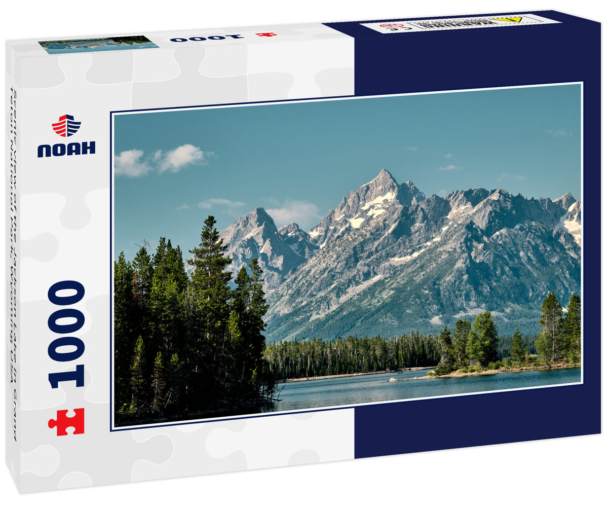 Scenic view of the Jackson Lake in Grand Teton National Park, Wyoming USA