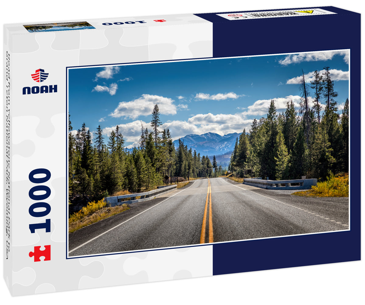 Road from Yellowstone National Park to Grand Teton National Park, Wyoming, USA