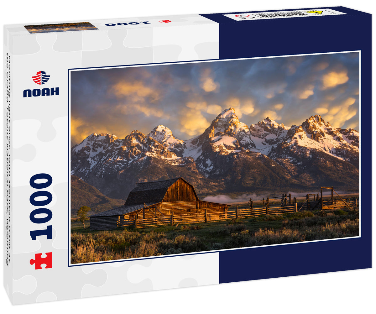 Morning light over John Moulton Barn at the Grand Tetons National Park, Wyoming