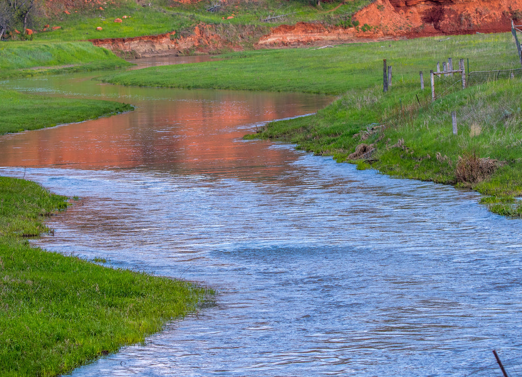 The Belle Fourche River in Devils Tower National Monument, Wyoming