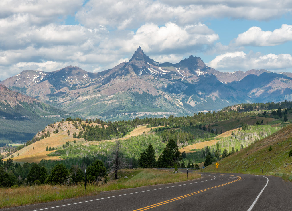 Beartooth Scenic Byway - Pilot and Index Peak in the Absaroka Range, Wyoming