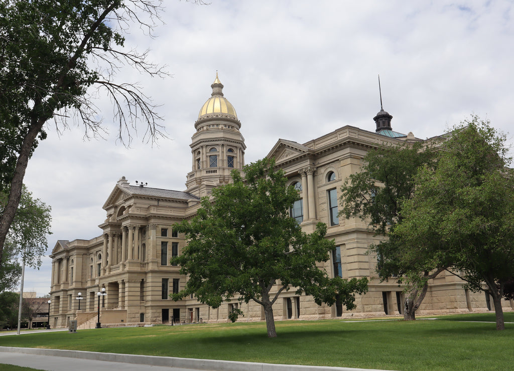Wyoming State Capitol in Cheyenne, the USA