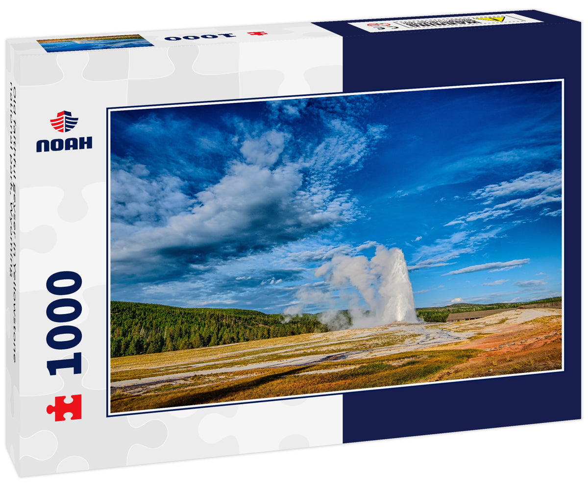 Old faithful geyser in Yellowstone national park, Wyoming