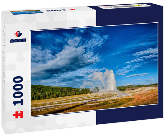 Old faithful geyser in Yellowstone national park, Wyoming