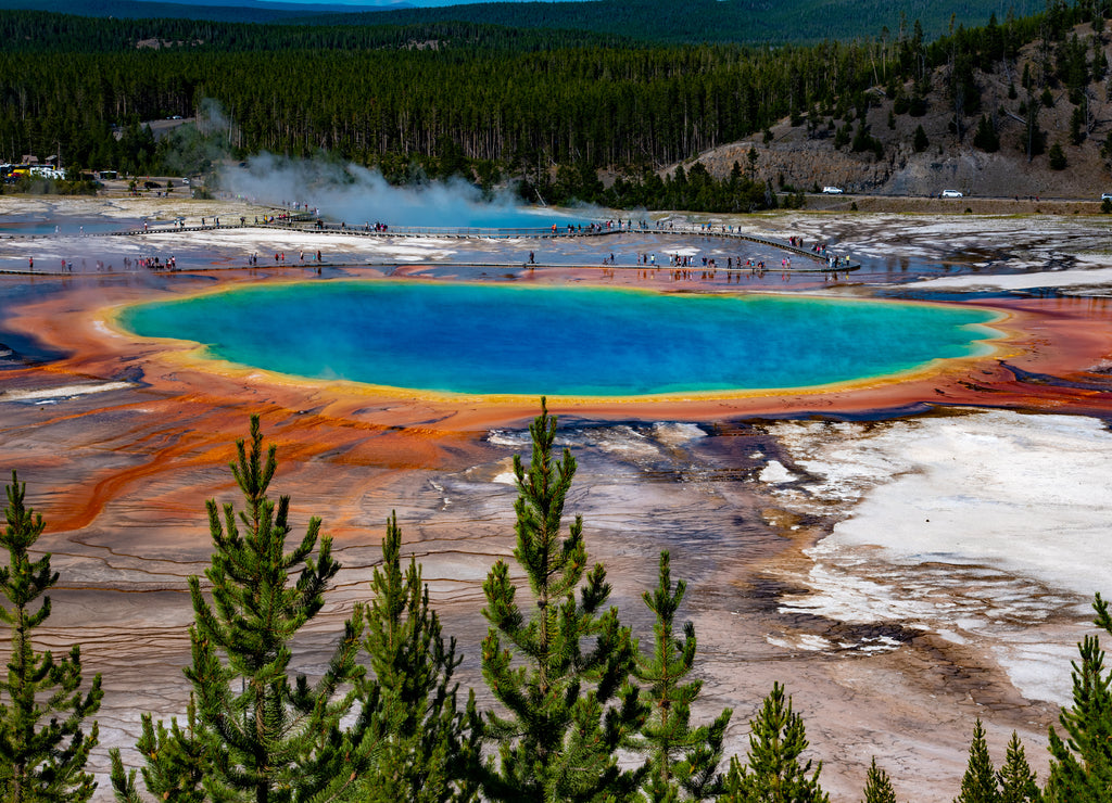 Grand Prismatic Spring in Yellowstone National Park, Wyoming