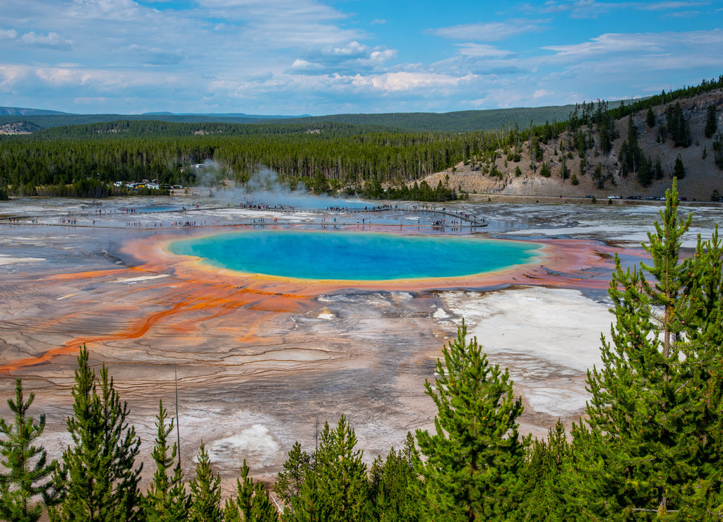 Grand Prismatic Spring in Yellowstone National Park, Wyoming