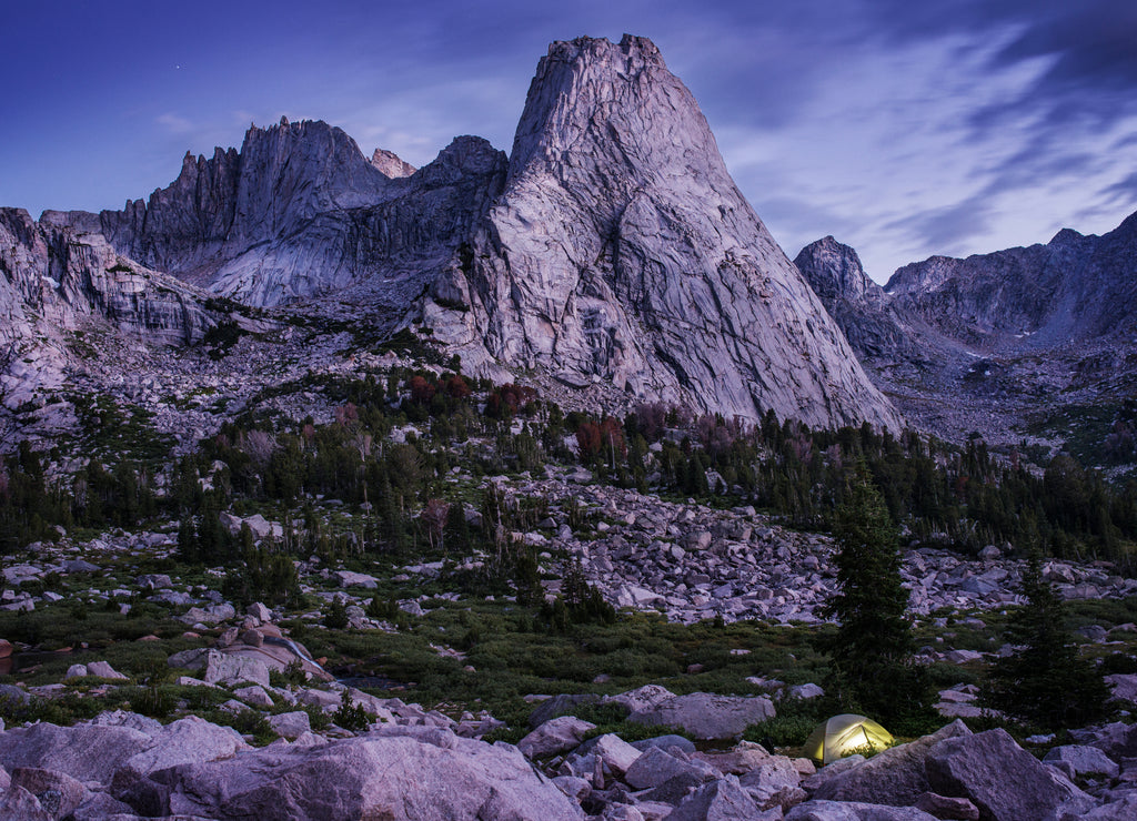 Scenic view of mountains, Wind River Range, Wyoming, USA