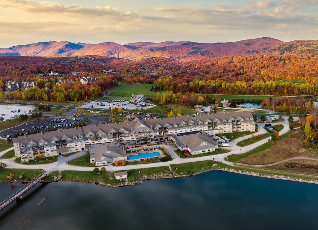 Autumn Sunset in Killington Vermont Resort- Gifford Woods State Park