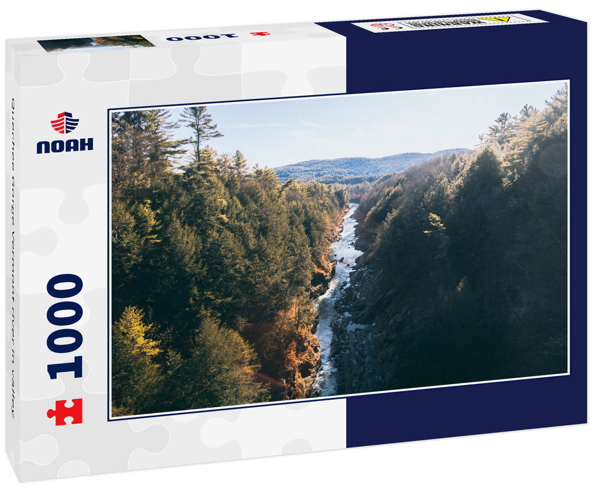 Quechee Gorge Vermont river in valley