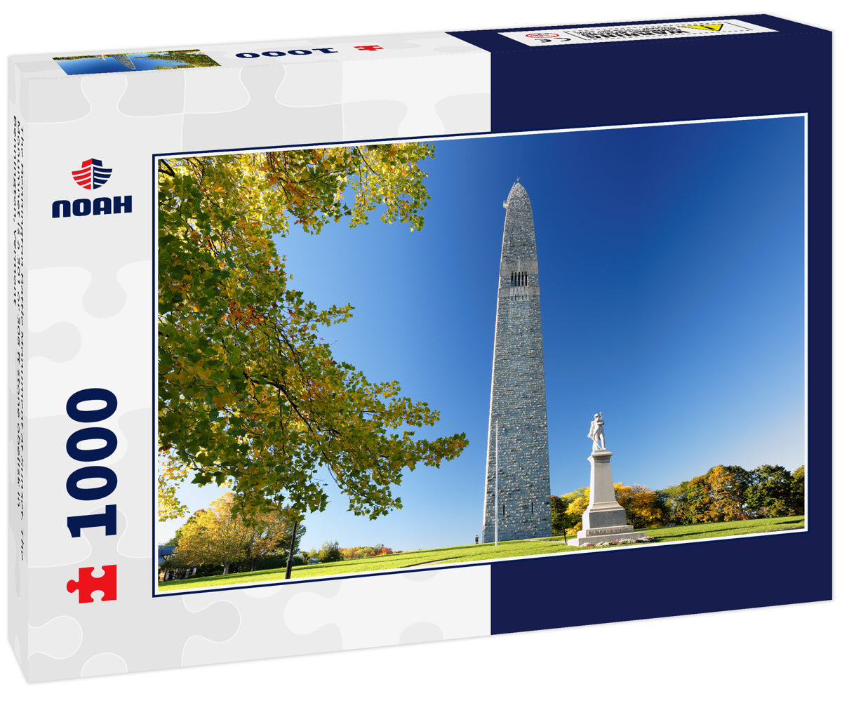 The Bennington Battle Monument at Sunset. The Monumnet is a 301 or 306 ft stone obelisk in Bennington, Vermont