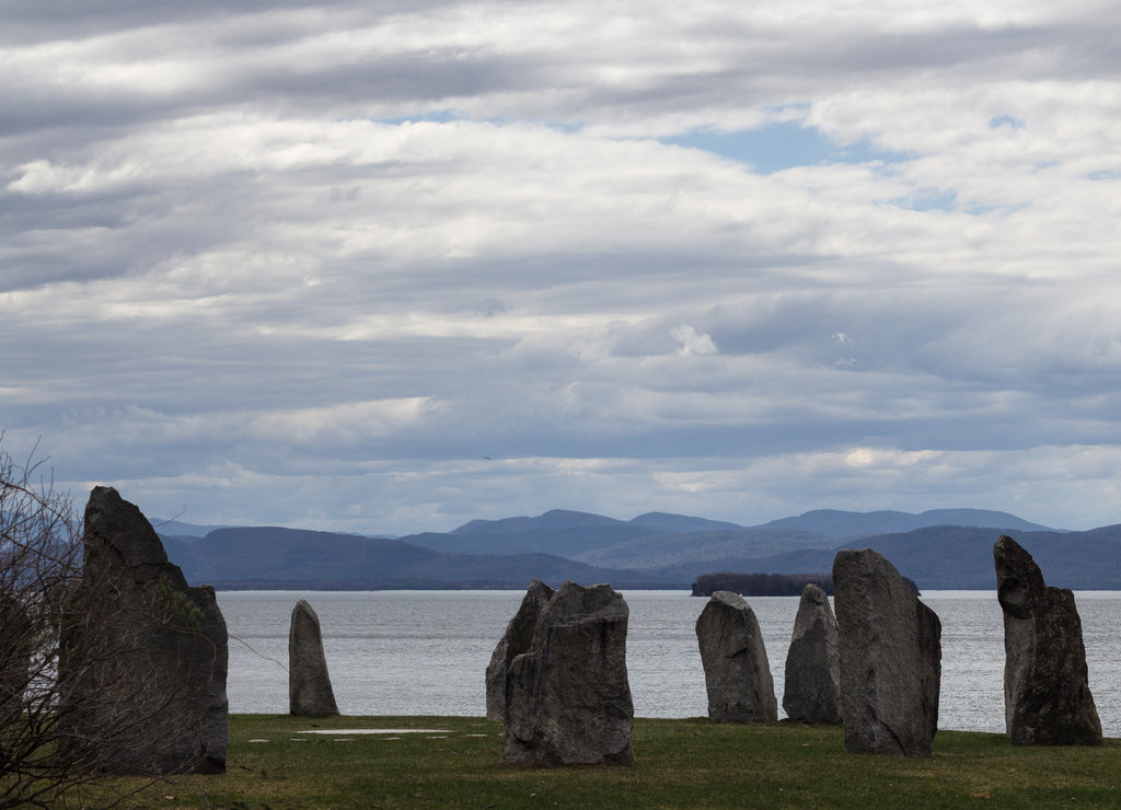 Mysterious ruins at Lake Champlain in the city of Burlington, Vermont