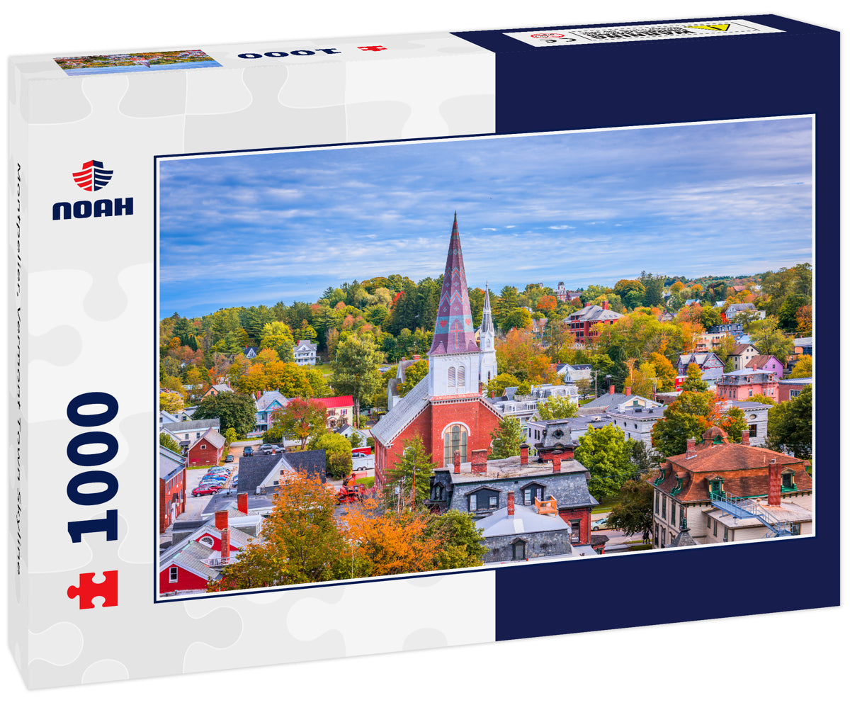 Montpelier, Vermont Town Skyline