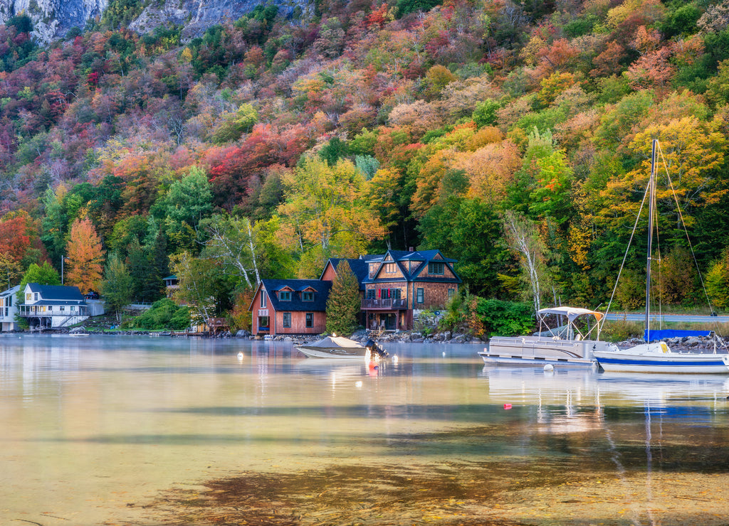 Lake Wiloughby Vermont in Autumn