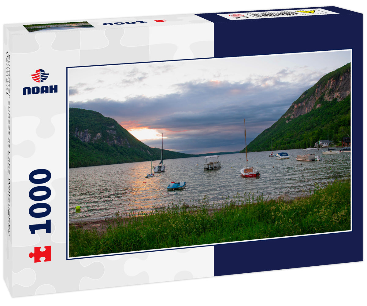 Summer sunset at Lake Willoughby Vermont