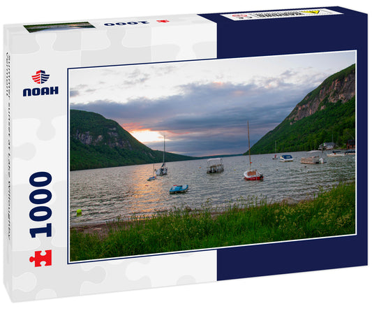 Summer sunset at Lake Willoughby Vermont